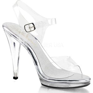 EU 35 = US 5 | FLAIR-408 | 4 1/2 Stiletto Heel Ankle Strap PF Sandal