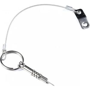 Borgpen met kabel - RVS 316