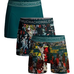 Muchachomalo Heren Boxershorts - 3 Pack - Maat XL - 95% Katoen - Mannen Onderbroek