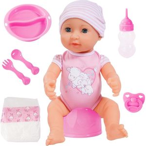Bayer Design 94071AA Pasgeboren pop Piccolina New Born Baby met accessoires