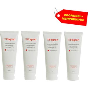 4x Fagron Levomenthol 1% Carbomeeralcoholgel 1% - Voordeelverpakking!