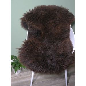 Schapenvacht Bruin LARGE (105cm) - 100% ECHT - Zeer Groot - Schapenvel Vloerkleed