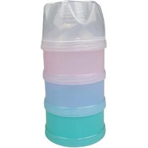 Babyfles voor melkpoeder - Multicolor - Kunststof - 3 delig