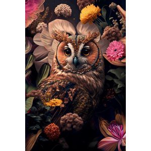 The Owl - 80cm x 120cm - Fotokunst op PlexiglasⓇ incl. certificaat & garantie.