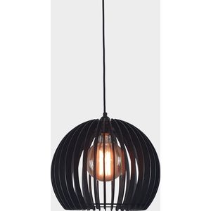 Olivios design hanglampen hanglamp zwart hout Campo klein ontworpen en gemaakt door olivios design