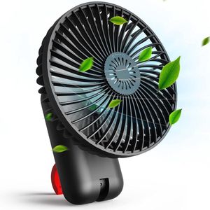Mini USB Fan with LED Light Hook - Rechargeable Table Fan - 180° Rotation - 3 Speeds - Aroma Diffuser - Emergency Power Bank - Hand Fan for Indoor and Outdoor Use