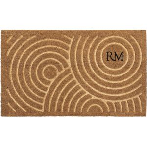 Riviera Maison Deurmat Naturel deurmat binnen en buiten rechthoek - RM Circles Doormat