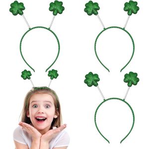 Ierse klaver hoofd bopper met groen klaverblad - Set van 3 stuks voor St. Patrick's Day!