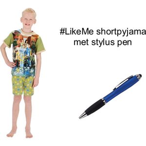 LikeMe Short Pyjama - #LikeMe Shortama. Maat 146/152 cm - 11/12 jaar + EXTRA 1 Stylus Pen.