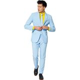 OppoSuits Cool Blue - Mannen Kostuum - Blauw - Feest - Maat 60