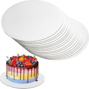 Taartonderlegger rond 30 cm wit - 40 stuks - premium taartplateau - taarten en gebakjes