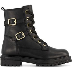 graceland Zwarte leren veterboots - Maat 31