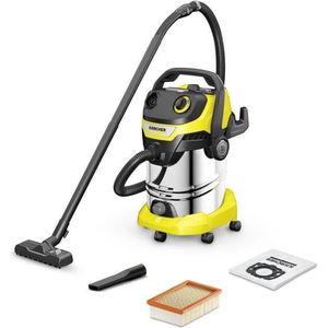 KARCHER WD 5 S V-30/5/22 nat- en droogzuiger - 30 L roestvrijstalen tank - 1100W (Blowerfunctie)