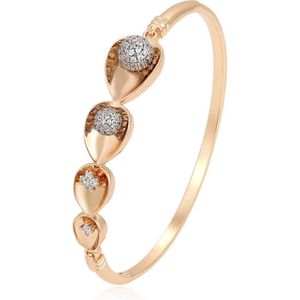 N3 Collecties Goud Plated Imitation Armband met Zirkonia Stenen