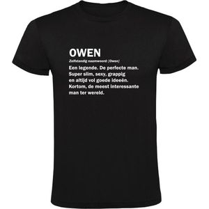 Owen grappig Heren t-shirt | verjaardag | cadeau | kado | shirt | Zwart