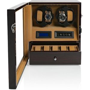 Horlogeopwinder, Watchwinder, Horloge winder box voor 4 automatische uurwerken
