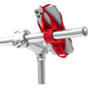 Bone Bike Tie 4 Telefoonhouder Fiets Universeel - Rood - Stuurbevestiging fietshouder