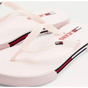 Tommy Hilfiger Slippers - Maat 36 - Vrouwen - lichtroze - wit - rood