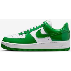 Nike - Air Force 1 '07 Low - Sneakers - Patent Green / White - Leren / Patent Leren Bovenwerk