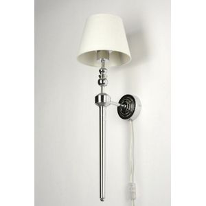 Lumidora Wandlamp 71585 - Voor binnen - MINKA - E27 - Chroom - Creme - Metaal