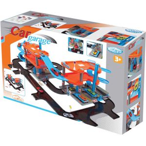 Auto garage Speelgoed Groot - Parkeergarage Groot - 130x82x30,5 cm - Oranje - Blauw - Garage - speelgoed