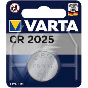 knoopcelbatterij CR2025 lithium 3V per stuk