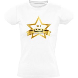 Beste ShopAholic ter wereld Dames T-shirt | Shoppen