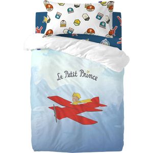 Dekbedovertrek set HappyFriday Le Petit Prince Son Avion Multicolour Wieg voor baby's 2 Onderdelen