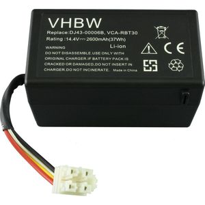 Li-ion accu 2600mAh, voor Samsung Navibot o.m. SR8930,SR8940, SR8950, SR8980, SR8981, VCR8930, VCR8940 en VR10F71