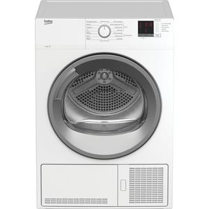 Beko DBBU8112GA0WS, Vrijstaand, Voorbelading, Condensatie, Wit, Knoppen, Draaiknop, Rechts