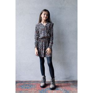 Looxs Revolution 2233-5877-860 Meisjes Jurk - Maat 140 - Zwart des van Viscose