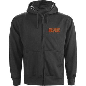 AC/DC - Logo Vest met capuchon - L - Grijs