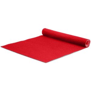 Tapijt loper Torrance - Breedte 100 cm - 2 mm dik - Rood - Per strekkende meter