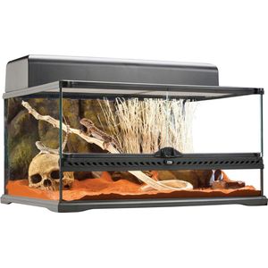 Exo Terra Glas-Terrarium Medium Laag - Zwart - 60 x 45 x 45 cm