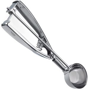 IJsschep voor gelijkmatige ijsballen - Roestvrij staal - Professioneel - Ø 6 cm - Zilver ijsscheppen & ijshouder
