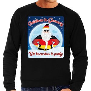Foute Duitsland Kersttrui / sweater - Christmas in Germany we know how to party - zwart voor heren - kerstkleding / kerst outfit XXL
