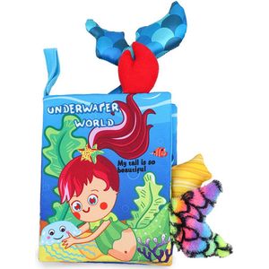 Baby boek/knisperboekje /sinterklaas/ kerstcadeau/ baby born/Educatief Baby Speelgoed /Zacht Baby boek /Zacht Speelgoed/Speelgoed voor baby/ Speelgoed Voor Kinderen/""under water world"" thema