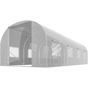 Tuintunnel 2,5 x 4 m (10 m2) wit Plonos