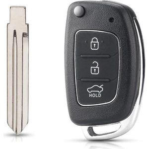 Auto Klapsleutel - Sleutel Behuizing 3 Knoppen Geschikt Voor Hyundai & Kia I10 I20 I30 Ix35 K2 K5 Rio Sportage
