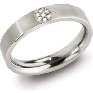 Titanium ring - Boccia - 0121-0555 - diamant - sale Juwelier Verlinden St. Hubert - van €169,= voor €125,=