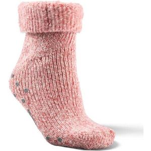 Miré - Wollen sokken dames - Huissok dames - Roze - Maat 36/42 - Fluffy sokken - Slofsokken - Huissokken - Warme sokken - Winter sokken - Anti Slip