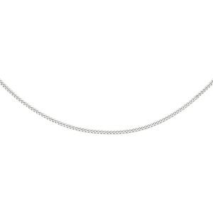 YO&NO - Ketting - Zilver - Gourmet - 1,6mm - 41 + 4cm - Sieraden Vrouw - Juwelen - Gerhodineerd - Zilver 925