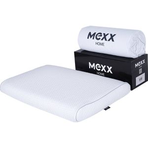 Mexx Premium - Buikslaap hoofdkussen - traagschuim - ventilerend - anti-allergie - 65 cm x 40 cm x 7 cm