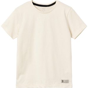 Name it t-shirt jongens - beige - NKMzimaden - maat 116