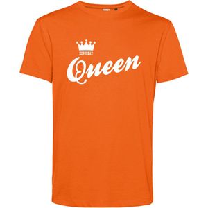 T-shirt Queen unisex | oranje shirt | Koningsdag kleding | Oranje | maat L