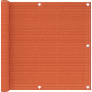 vidaXL - Balkonscherm - 90x400 - cm - HDPE - oranje