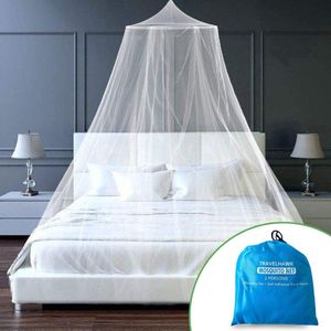Travelhawk Klamboe - Rond Muskietennet - Reisklamboe – Mosquitonet Geschikt Voor 1 en 2 Persoons Bed