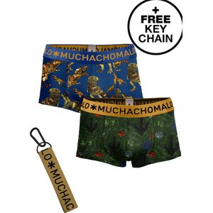 Muchachomalo Heren Trunks - 2 Pack - Maat S - 95% Katoen - Mannen Onderbroeken