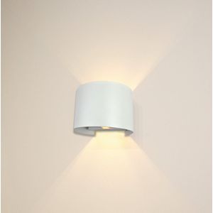 Wandlamp Gyro Wit - breedte 13cm - 1x G9 LED 3,5W 2700K 350lm - IP20 - Dimbaar > wandlamp wit | wandlamp binnen wit | wandlamp hal wit | wandlamp woonkamer wit | wandlamp slaapkamer wit | led lamp wit | sfeer lamp wit | up and down lamp wit