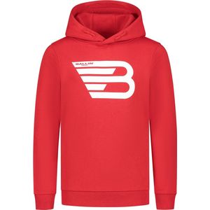 Ballin Amsterdam Hoodie with frontprint Jongens Trui - Red - Maat 10